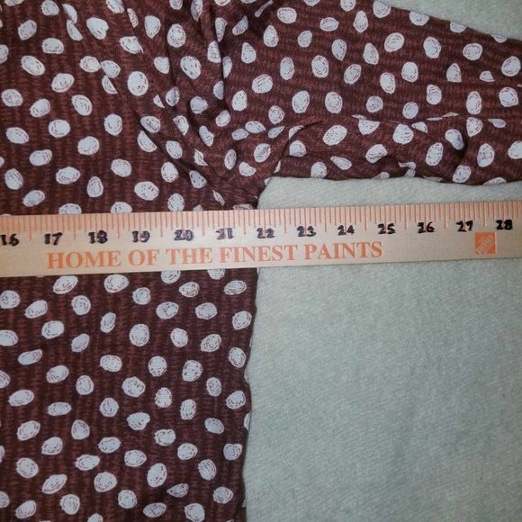 NWT Cristin Stevens Women's Brown Polkadot Blouse and Skirt VTG Set Size Medium - Picture 13 of 13